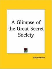 Tapa de A Glimpse of the Great Secret Society