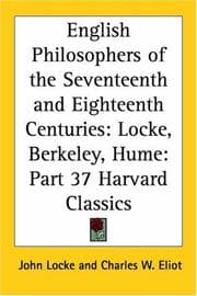 Tapa de English Philosophers of the Seventeenth and Eighteenth Centuries