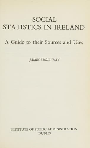 Tapa de Social statistics in Ireland