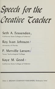 Tapa de Speech for the Creative Teacher