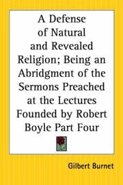 Tapa de A Defense Of Natural And Revealed Religion