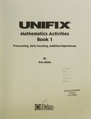Tapa de Unifix Mathematics Activities, Book 1, Grades K-2