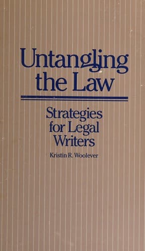 Tapa de Untangling the law