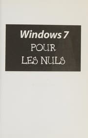 Tapa de Windows 7 pour les nuls (French Edition)