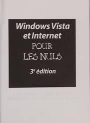 Tapa de Windows Vista et Internet pour les Nuls (French Edition)