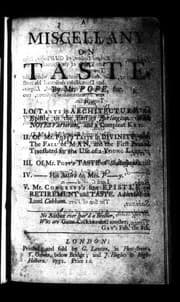 Tapa de A miscellany on taste