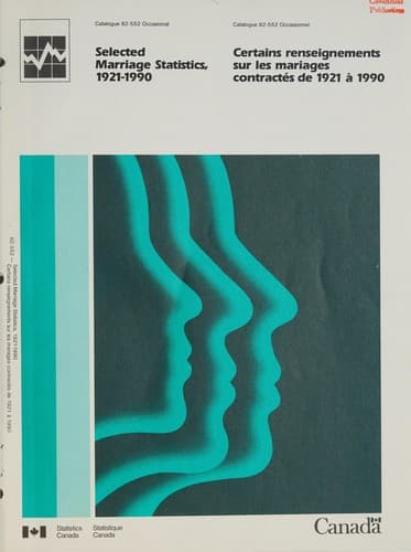 Tapa de Selected marriage statistics, 1921-1990 =
