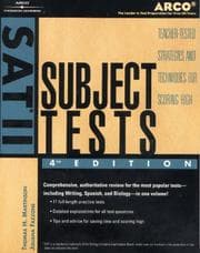 Tapa de SAT II Subject Tests 2002