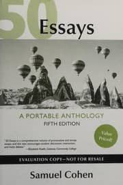 Tapa de 50 Essays -- Fifth Edition