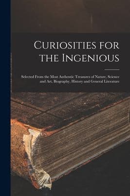 Tapa de Curiosities for the Ingenious
