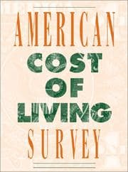 Tapa de American Cost of Living Survey