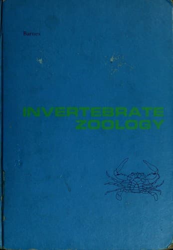 Tapa de Invertebrate zoology