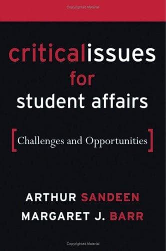 Tapa de Critical issues for student affairs