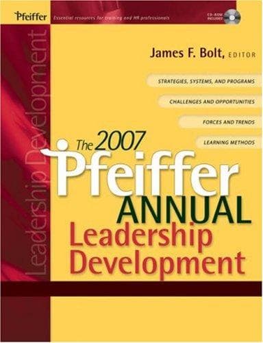 Tapa de The 2007 Pfeiffer Annual