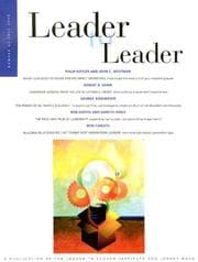 Tapa de Leader to Leader (LTL), Fall 2006 (J-B Single Issue Leader to Leader)