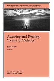 Tapa de New Directions for Mental Health Services, Assessing and Treating Victims of Violence, No. 64