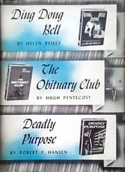 Tapa de Ding dong bell; The obituary club; Deadly purpose