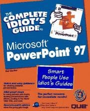 Tapa de The complete idiot's guide to Microsoft PowerPoint 97