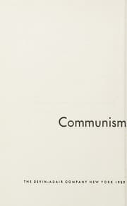 Tapa de Communism and Christianity
