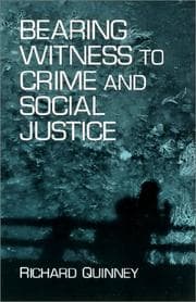 Tapa de Bearing Witness to Crime and Social Justice (S U N Y Series in Deviance and Social Control)