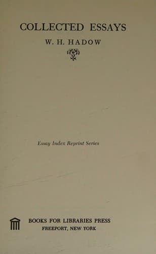 Tapa de Collected essays.