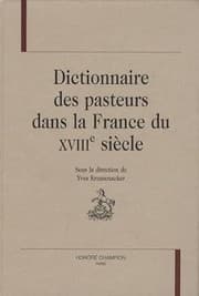 Tapa de Dictionnaire des pasteurs dans la France du XVIIIe siècle