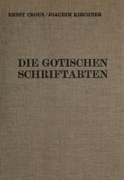 Tapa de Die gotischen Schriftarten