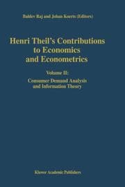 Tapa de Henri Theil's Contributions to Economics and Econometrics