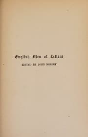 Tapa de Fielding; (English men of letters, ed. by John Morley)