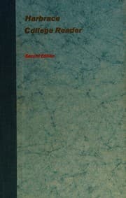 Tapa de Harbrace College Reader Second Edition