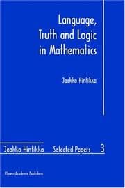 Tapa de Language, truth, and logic in mathematics