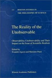 Tapa de The reality of the unobservable