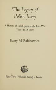 Tapa de The legacy of Polish Jewry
