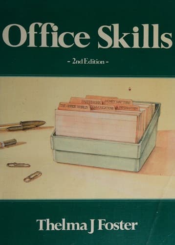 Tapa de Office skills.