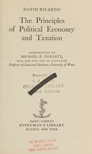 Tapa de Principles of Political Economy and Taxation