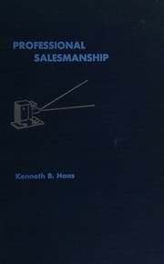 Tapa de Professional salesmanship