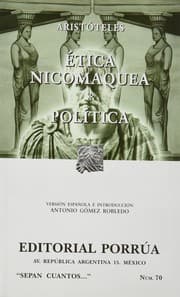 Tapa de Etica nicomaquea ; Política