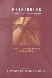 Tapa de Rethinking church, state, and modernity