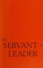 Tapa de The servant as leader