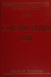Tapa de Constitutional law
