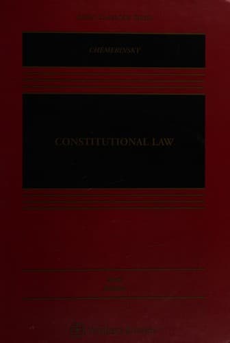Tapa de Constitutional law