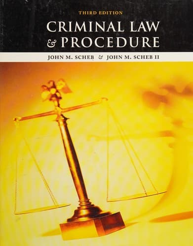 Tapa de Criminal Law and Procedure