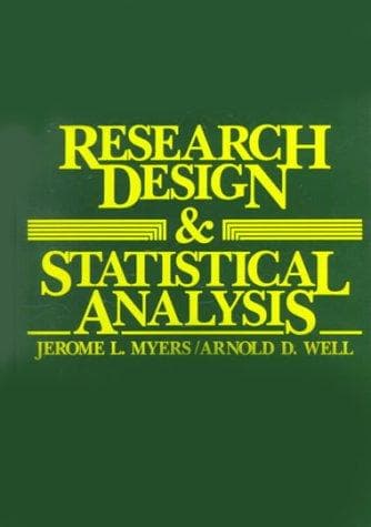 Tapa de Research design and statistical analysis