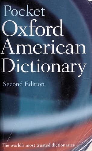 Tapa de Pocket Oxford American dictionary.