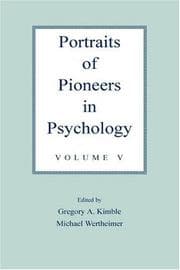 Tapa de Portraits of Pioneers in Psychology