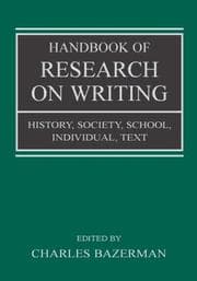 Tapa de Handbook of Research on Writing