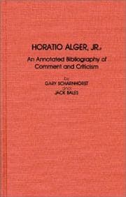 Tapa de Horatio Alger, Jr