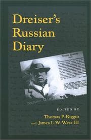 Tapa de Dreiser's Russian diary