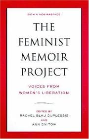 Tapa de The feminist memoir project
