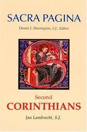 Tapa de SECOND CORINTHIANS (SACRA PAGINA) (Sacra Pagina Series)